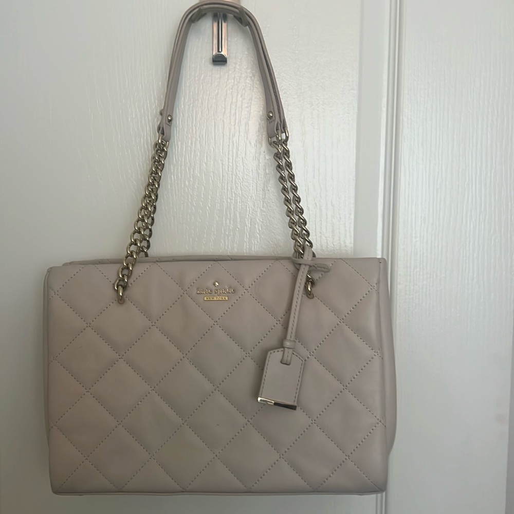 Kate spade quilted purse In cream